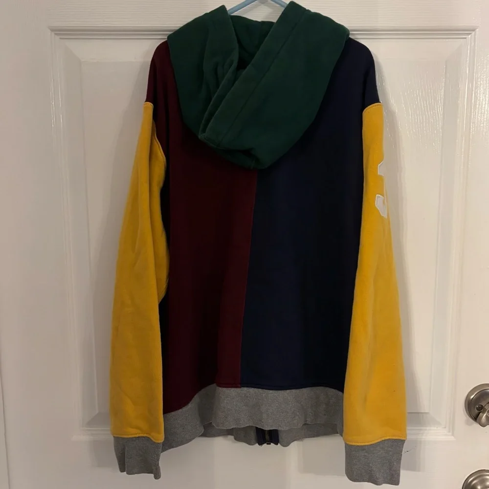 Polo Ralph Lauren Youth Kids Colorblock‎ Zip Hoodie Size Large 14-16